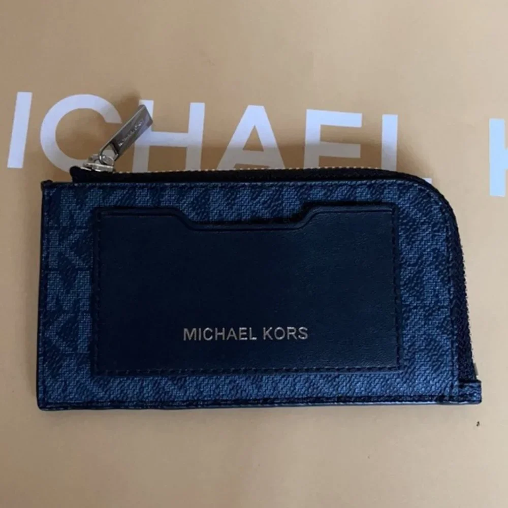 Michael Kors L Zip Mini Wallet Admiral NWT